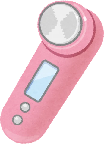 家庭用の美顔器のイラスト