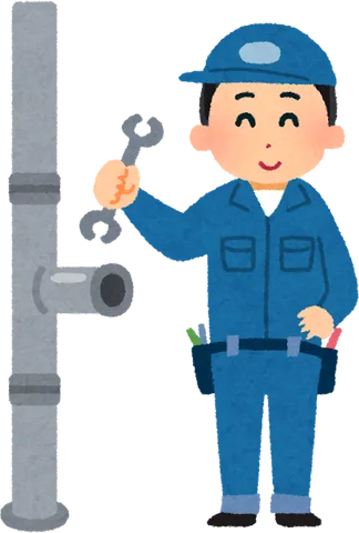 配管工のイラスト