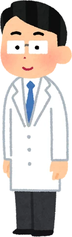 白衣の医師のイラスト